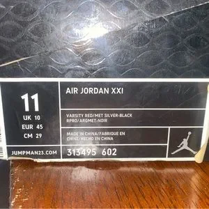 Jordan | Shoes | Air Jordan Xxi Red Suede Worn Once Vnds  display picture 2